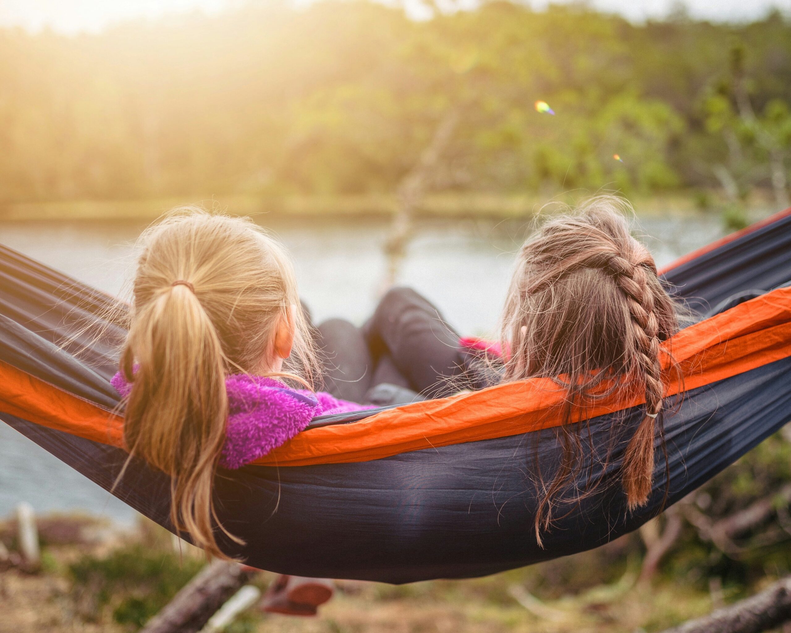 kids in a hammock